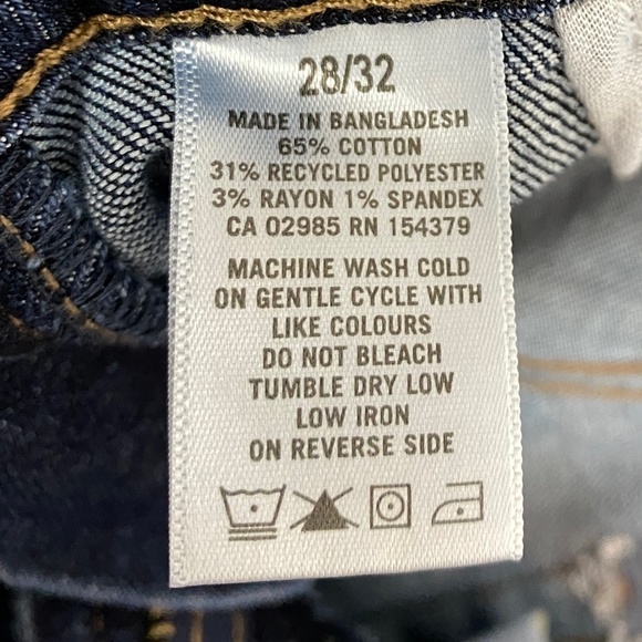 Aeropostale Skinny Taper Jeans 28 X 32 Blue Mid Rise - Picture 7 of 8